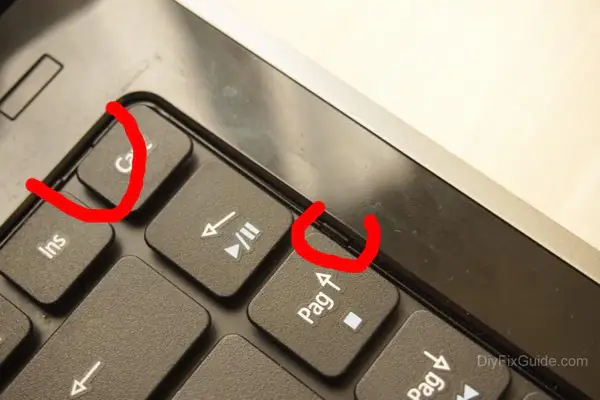Unlock the keyboard from the palm rest