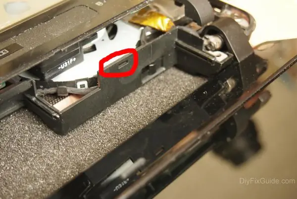 Unlock the palm rest