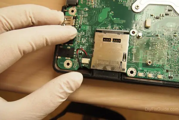 Disconnect the speaker cable