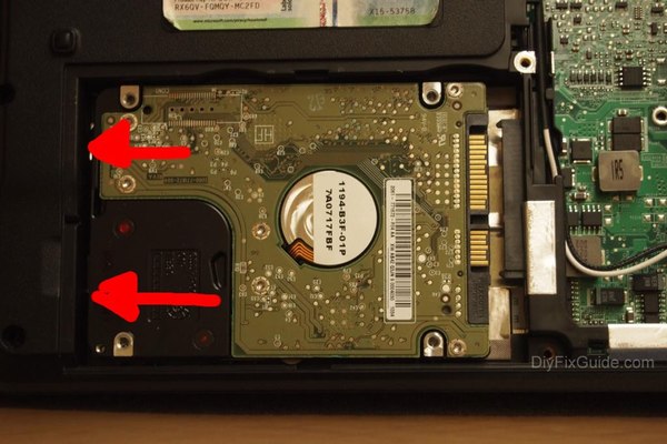 Removing hard drive