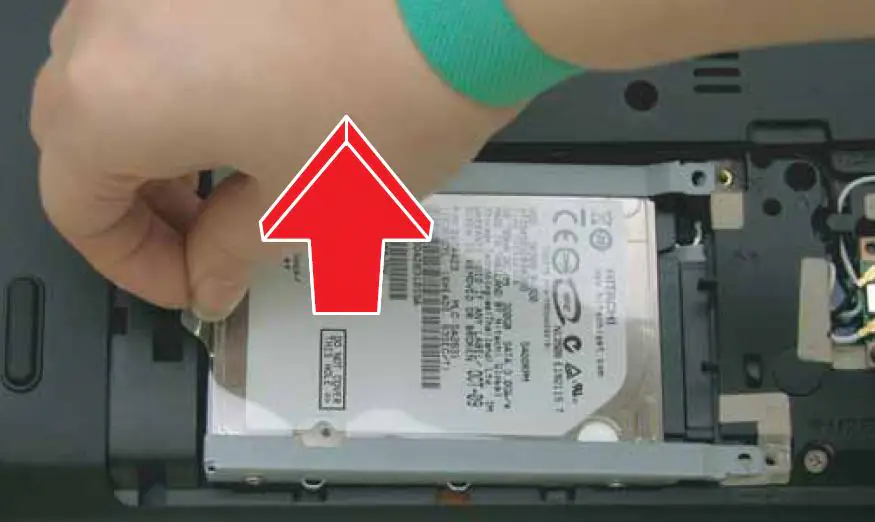 Pull out the hard drive