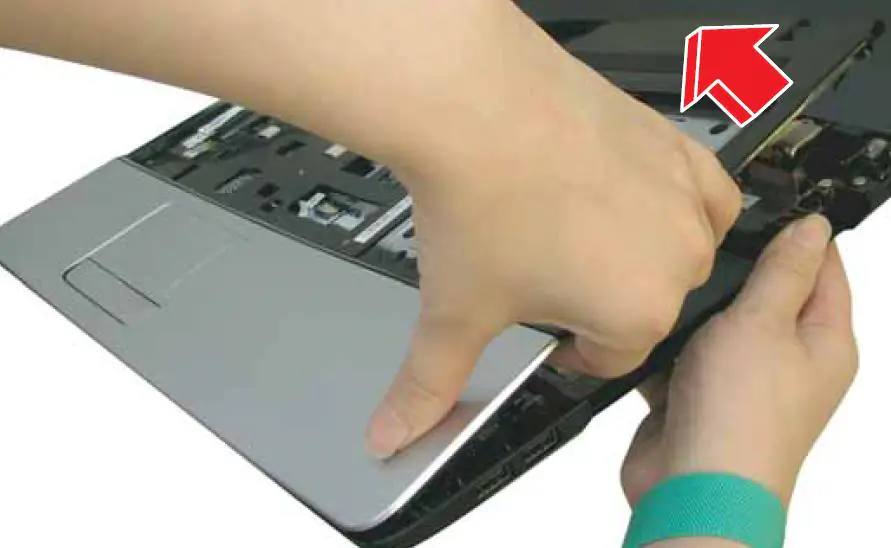 Remove the palm rest