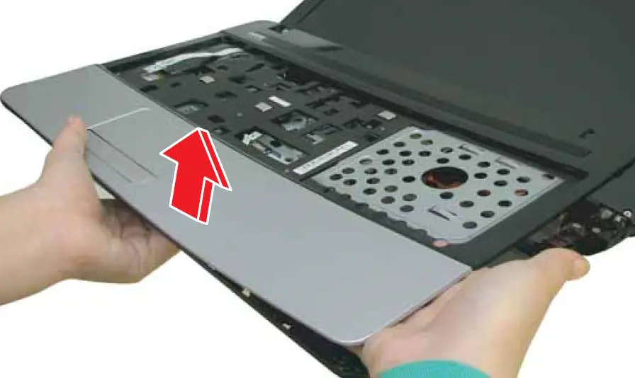 Remove the palm rest