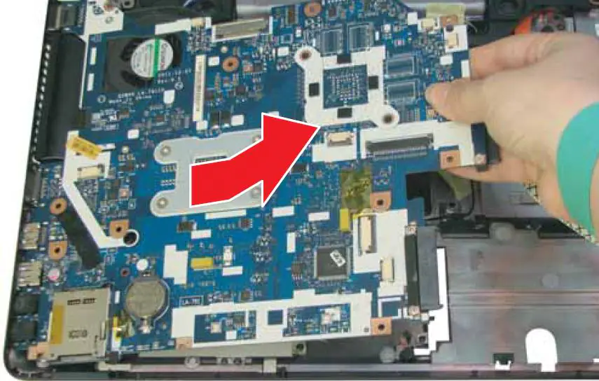Remove the motherboard