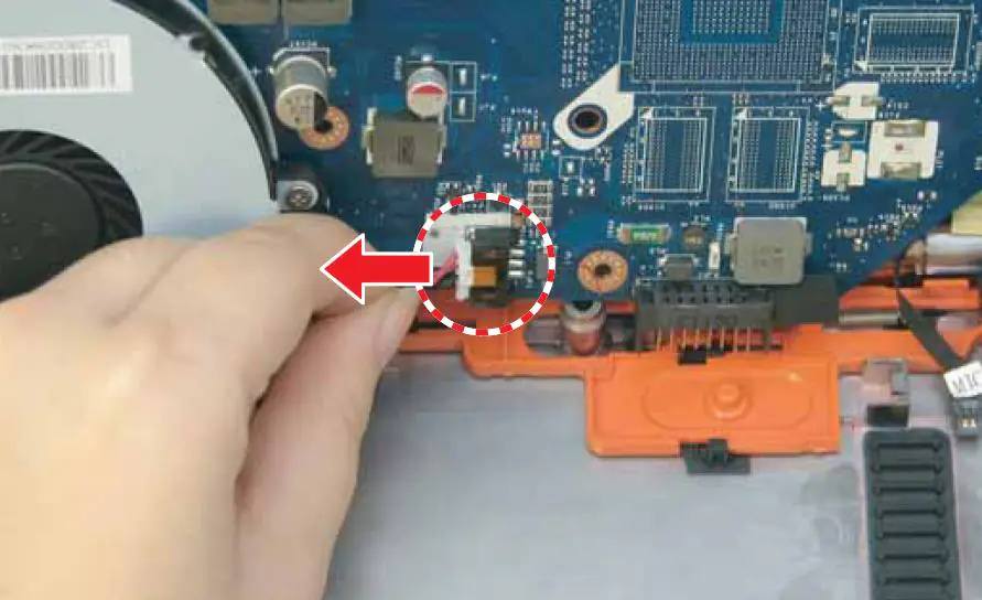Disconnect the cable