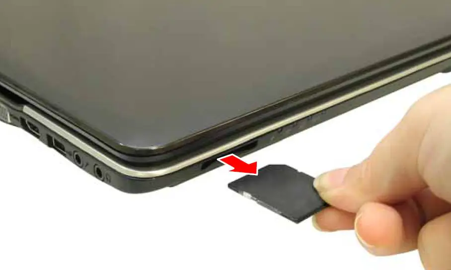 Pull out the SD card