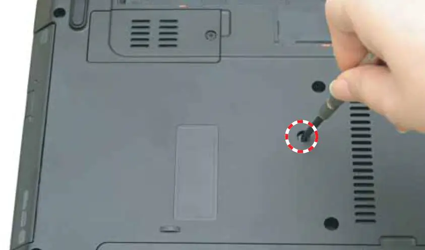 Remove the screws securing the optical drive