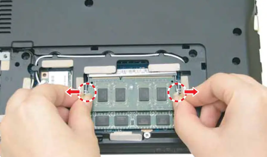 Remove the memory module