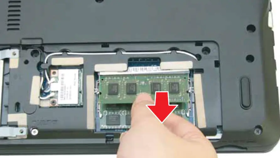 Remove the memory module