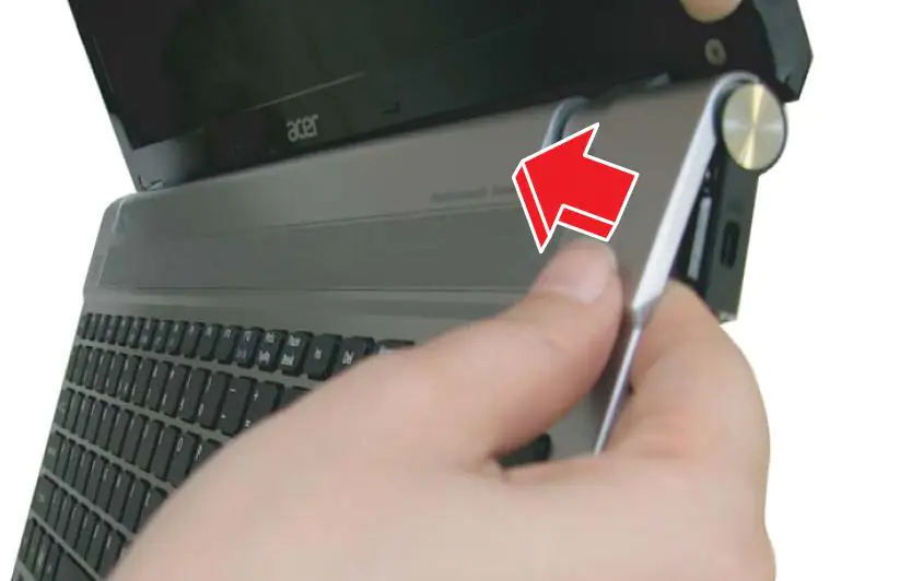Remove the palm rest