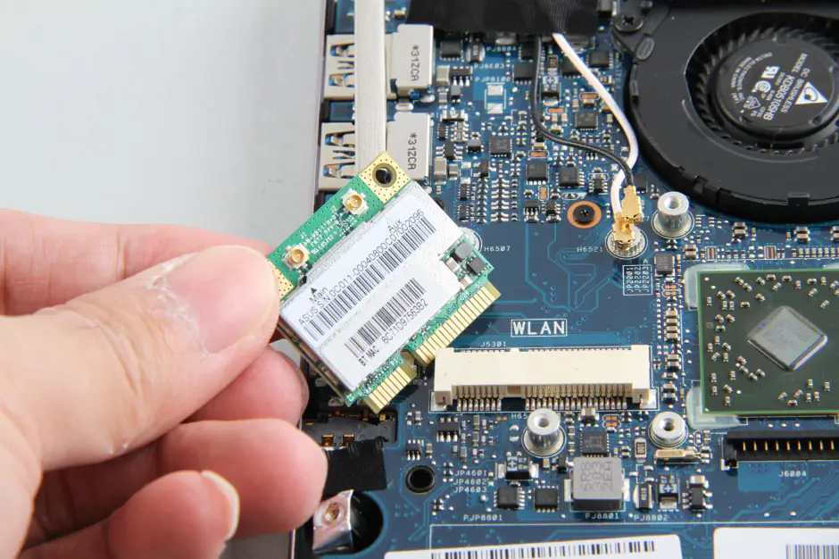 Remove the wireless card