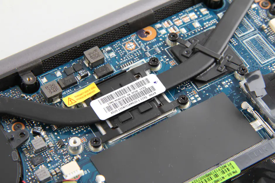 Remove the heat sink