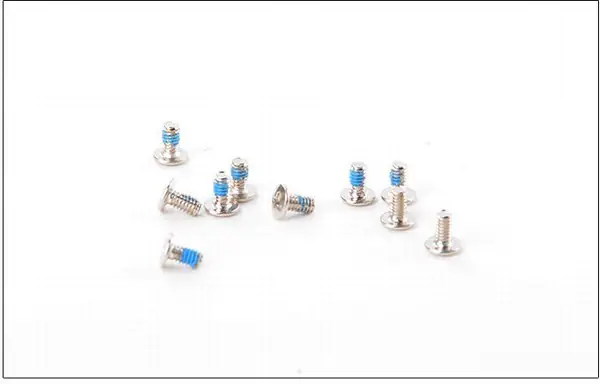 Close-up of the removed screws