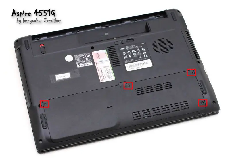 Remove the service cover