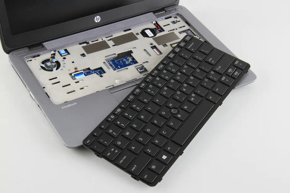 Disconnect the keyboard cable and the backlit cable