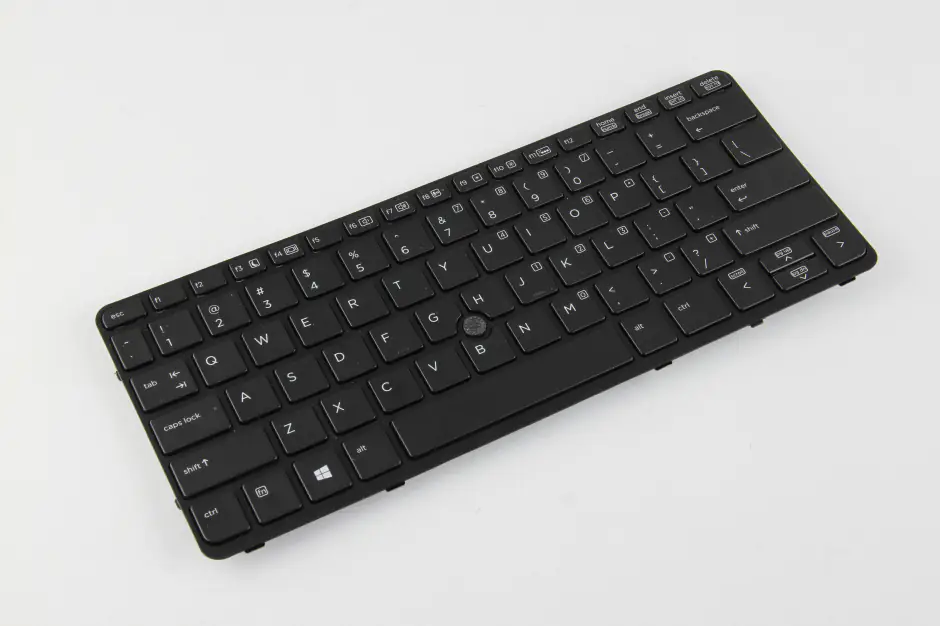Close-up of the keyboard