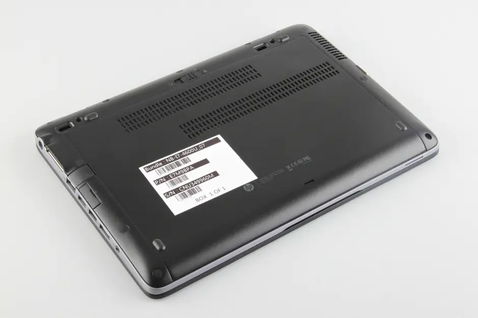 The back of the HP EliteBook 820 G1