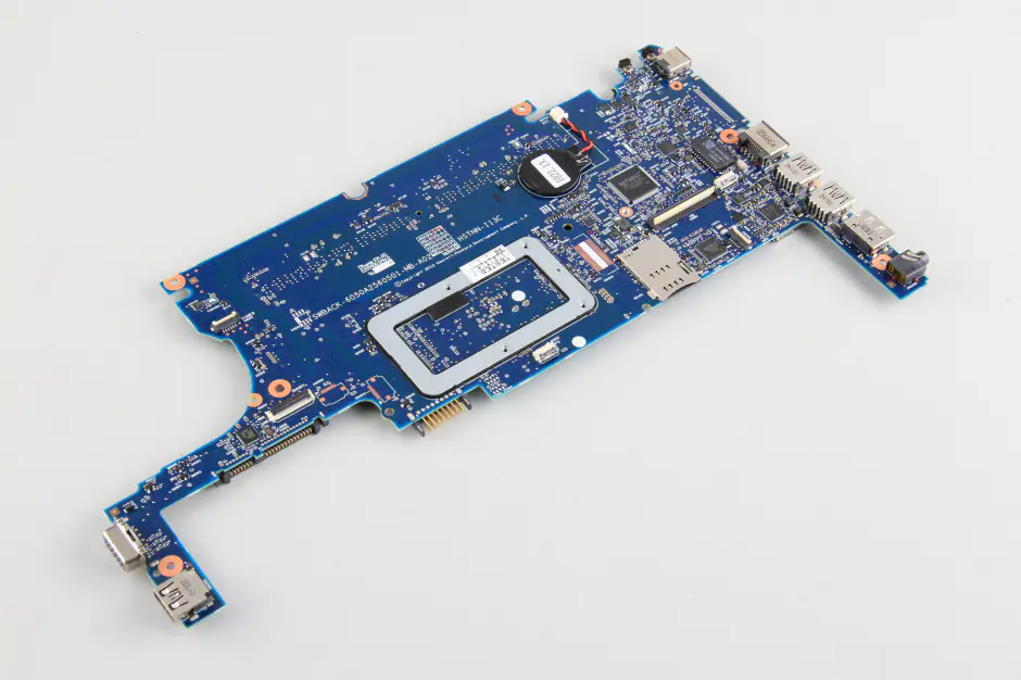 The back of the motherboard