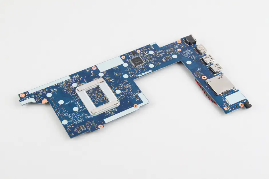 The back of the motherboard