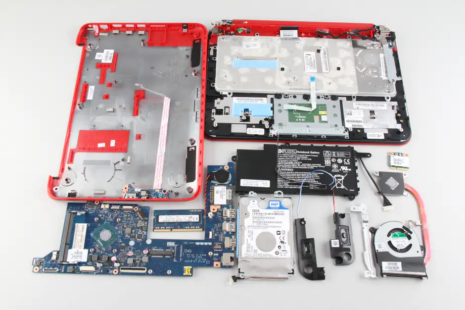 All internal parts of the HP Pavilion X360