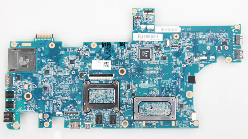 The back of the motherboard