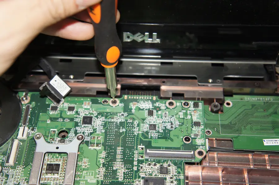 Remove the motherboard