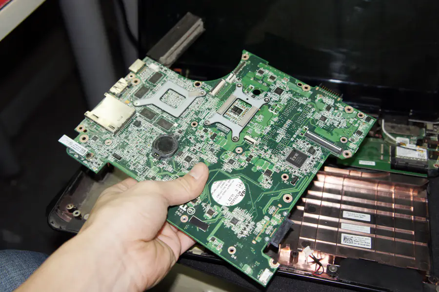 Remove the motherboard