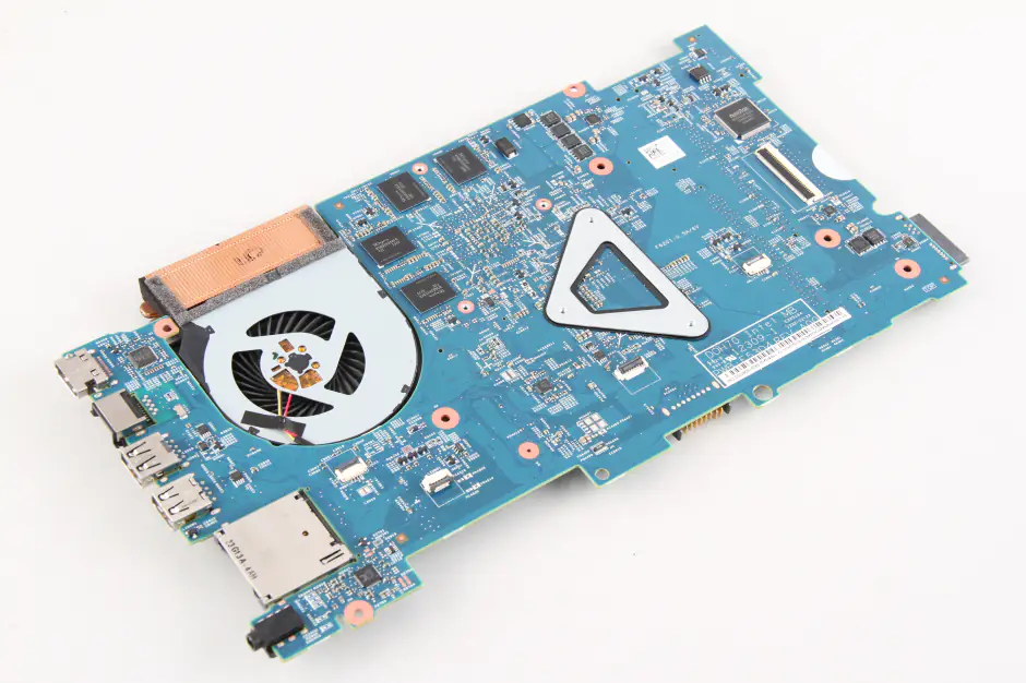 The back of the motherboard