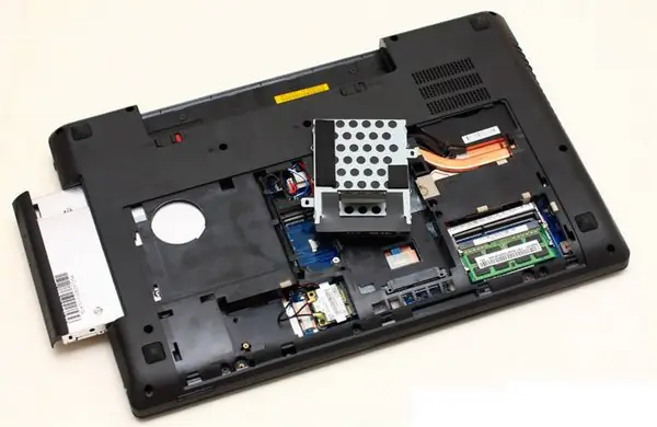 Pull the optical drive