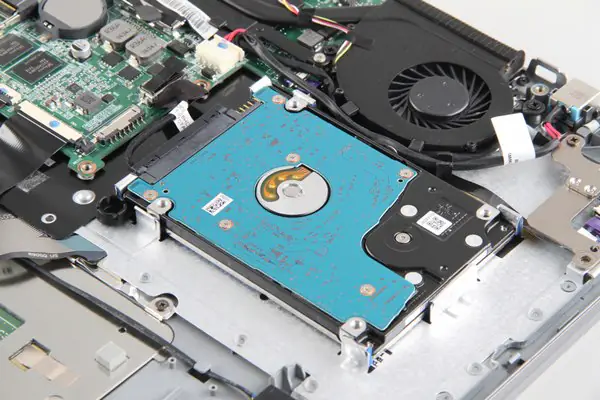Remove the hard drive