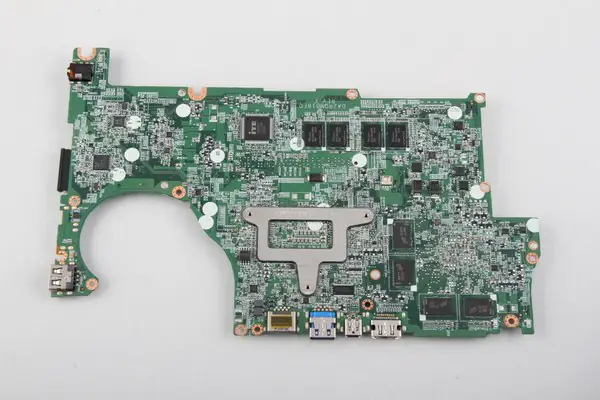 The back of the motherboard
