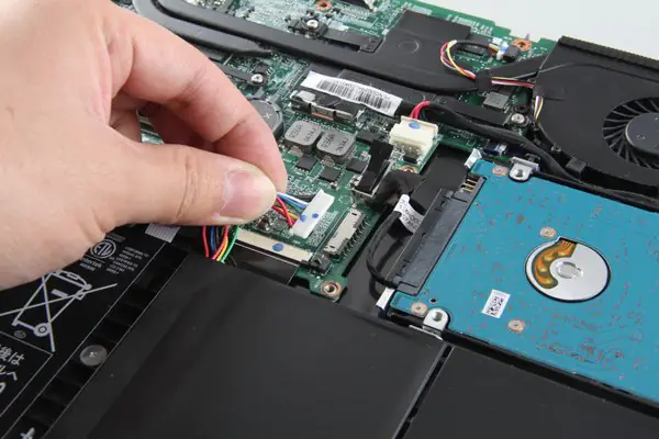 Disconnect the battery power cable