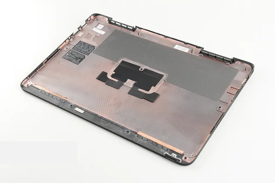 The back of the bottom cover
