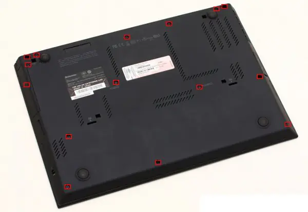 Remove all the visible screws on the bottom cover