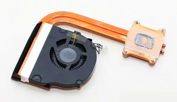 Close-up of the back of the heat dissipation module