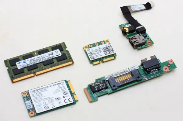 A group photo of the components