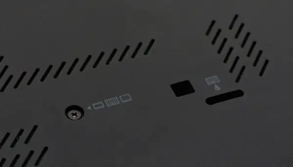 Remove the screws securing the keyboard.