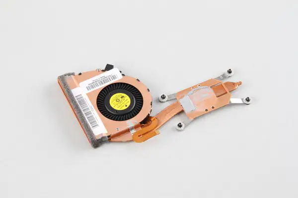 The heat sink and CPU fan