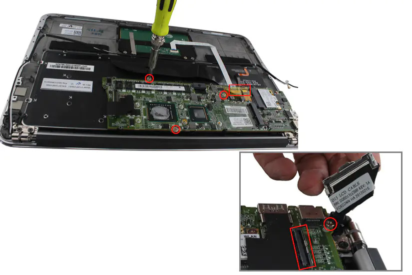 Remove the motherboard