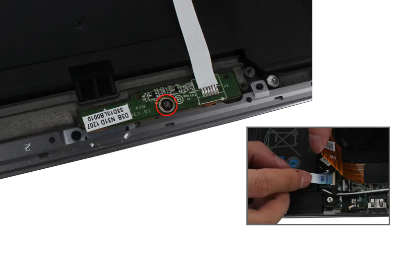 Disconnect the touchpad cable