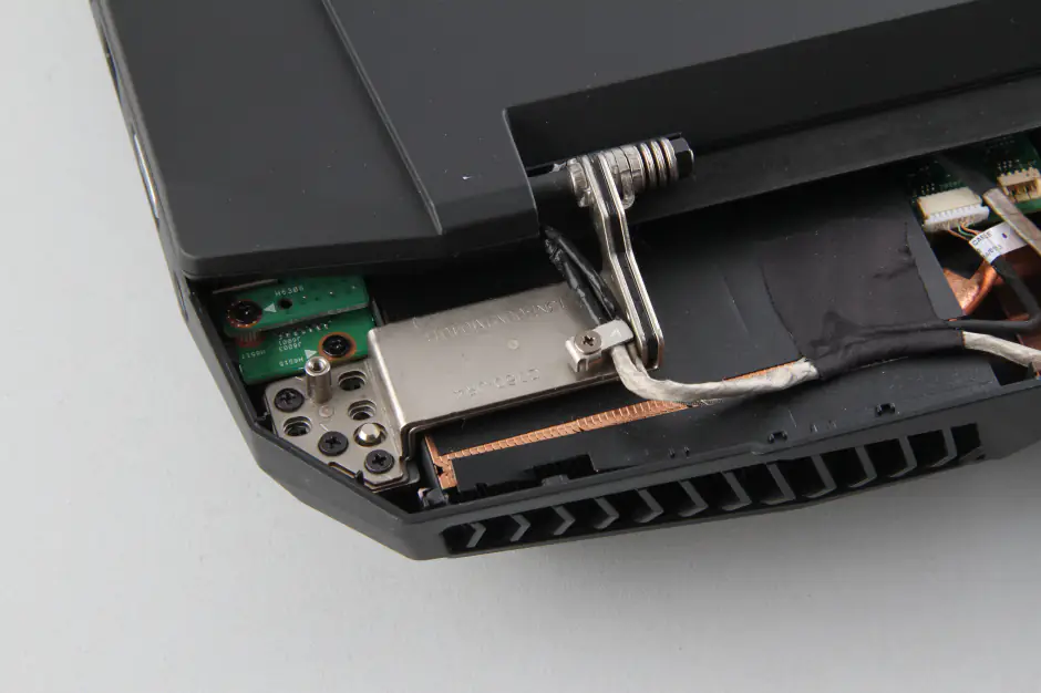 Remove the left LCD hinge