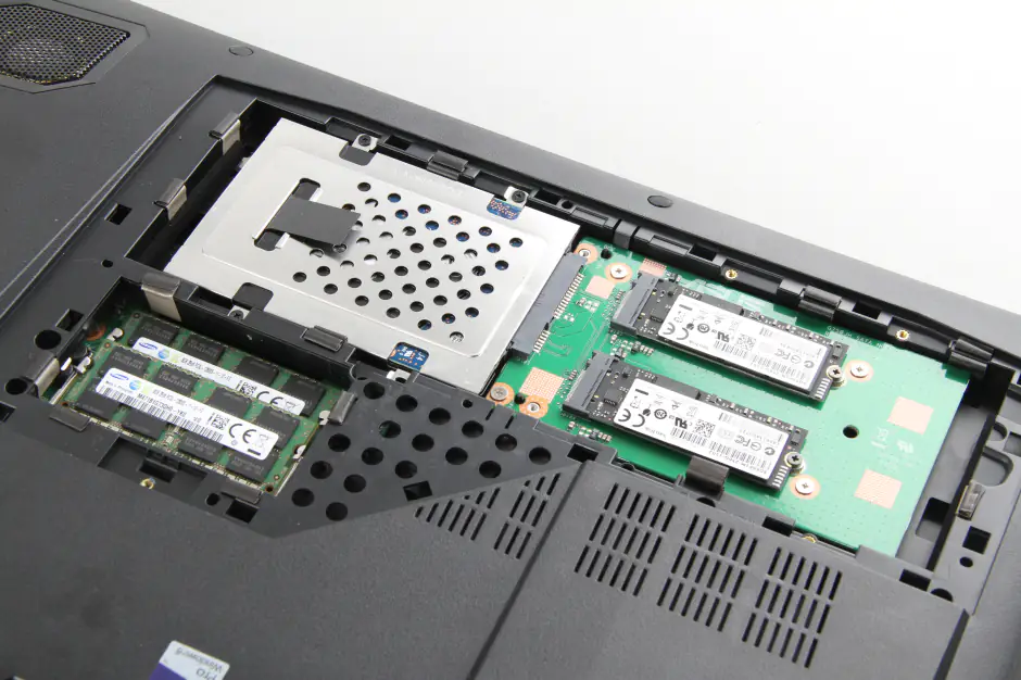 RAM, hard drive, and SSD