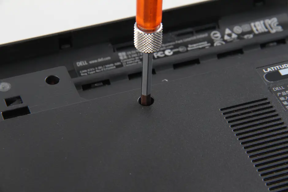 Remove the screw