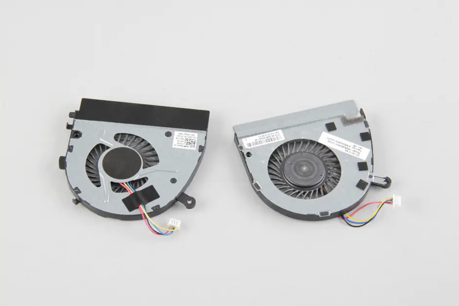 Two cooling fans