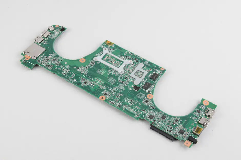 The back of the motherboard