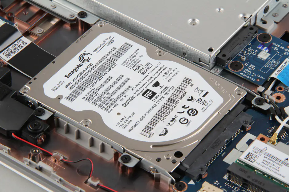 Remove the hard drive