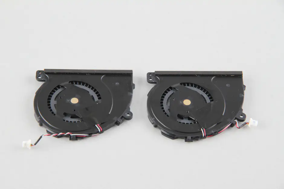 Close-up of the cooling fan