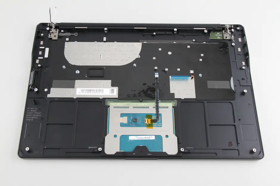 Keyboard and touchpad