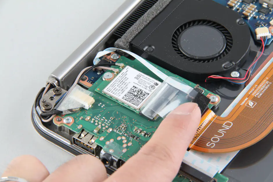 Remove the wireless card