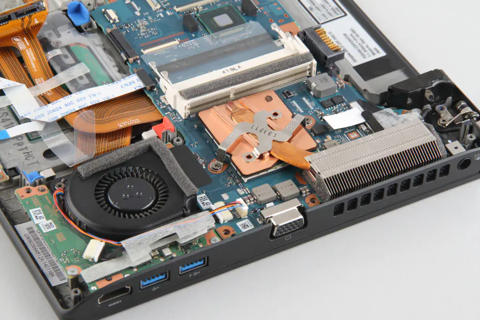 Remove the heat sink
